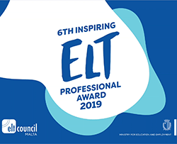 Inspiring ELT Professional Award Malta 2019