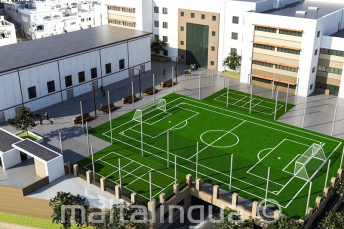 Geassaskuvlla bygning